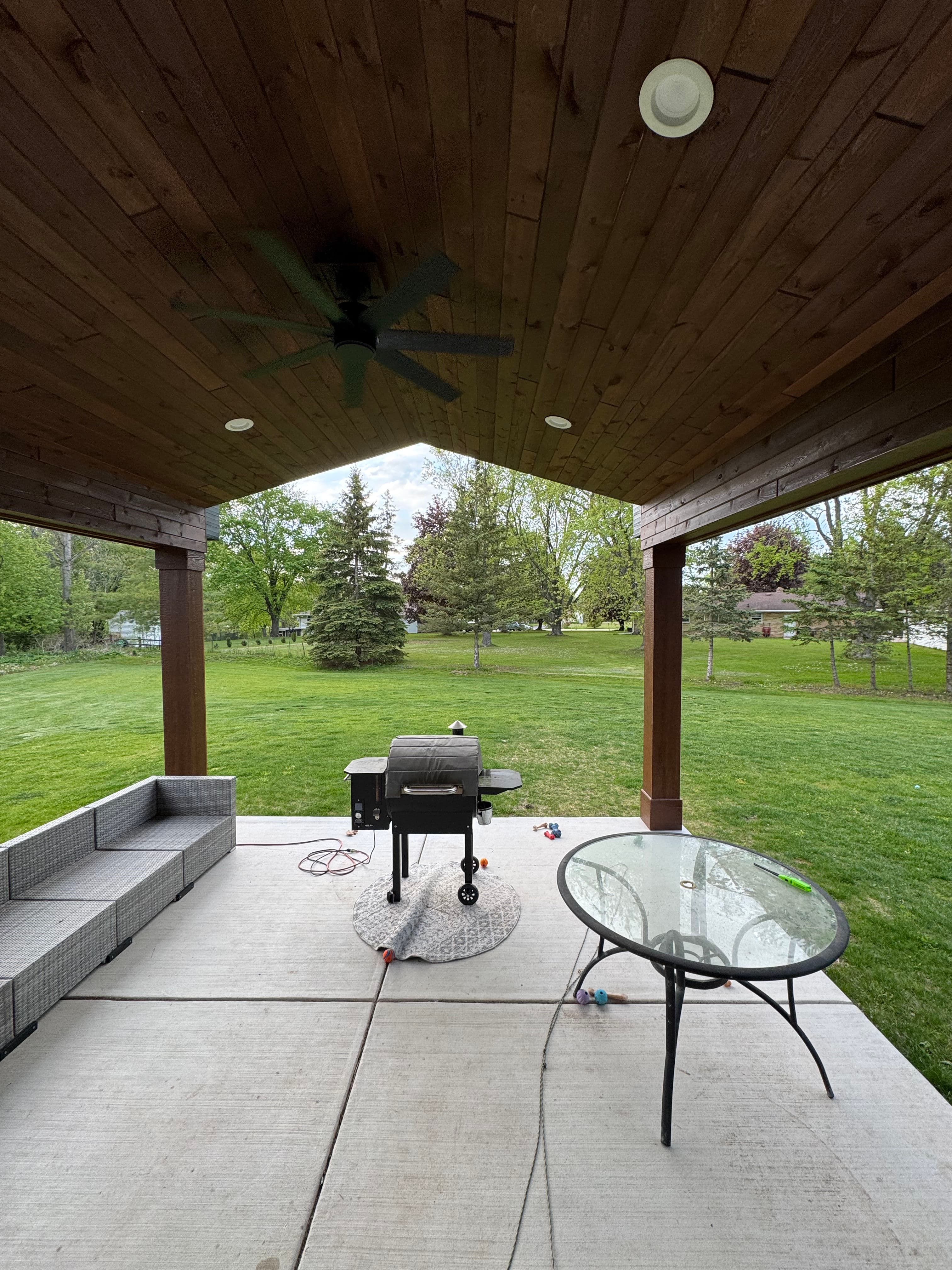 Project 700 Sq Ft Paver Patio with Fire Pit and Outdoor Kitchen image